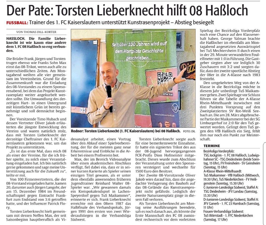 Torsten Lieberknecht, Cheftrainer des 1. FC Kaiserslautern.